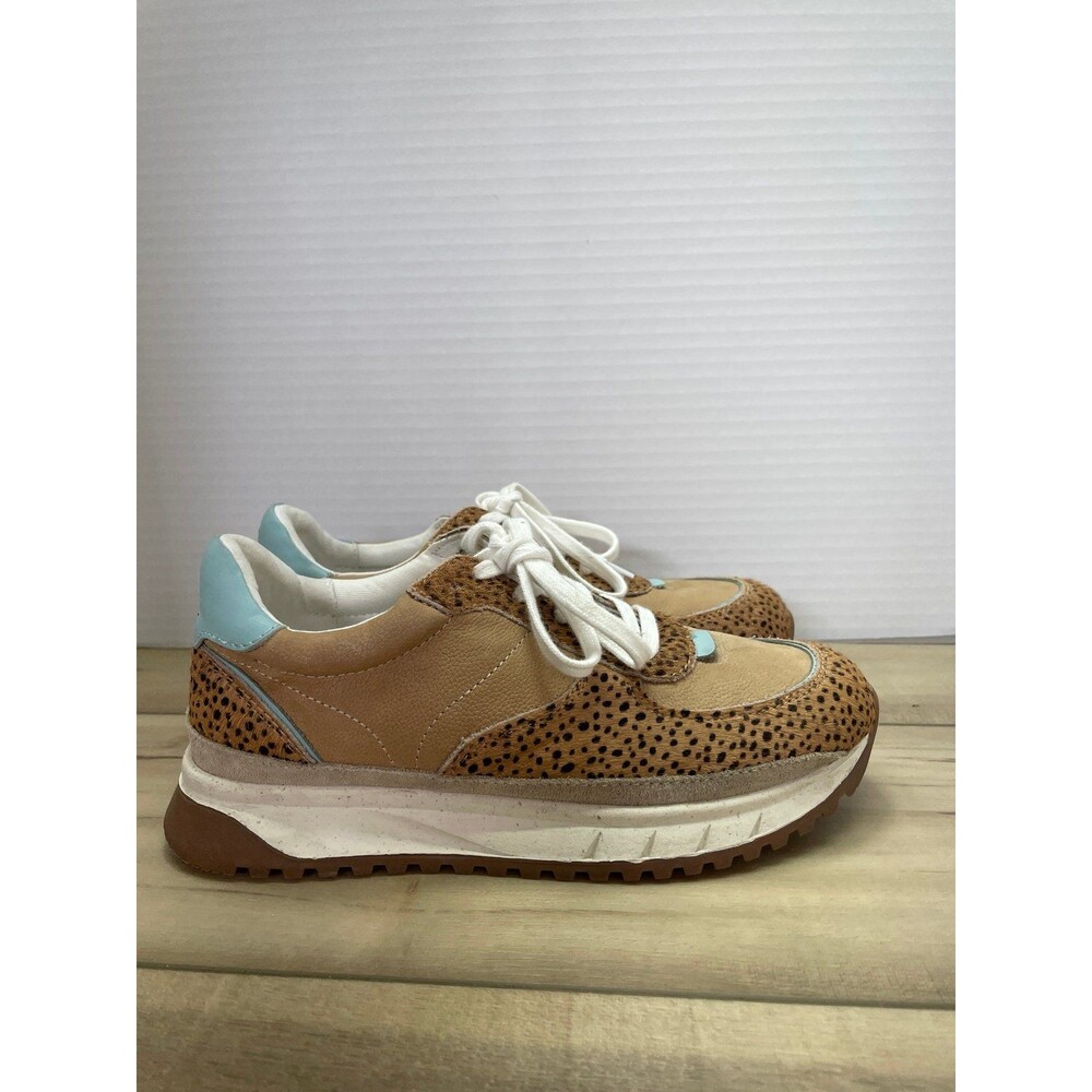 Madewell kickoff trainer sneakers in spot dot calf hair and nubuck 7.5